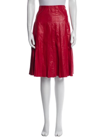 Marc Jacobs Leather Knee-Length Skirt