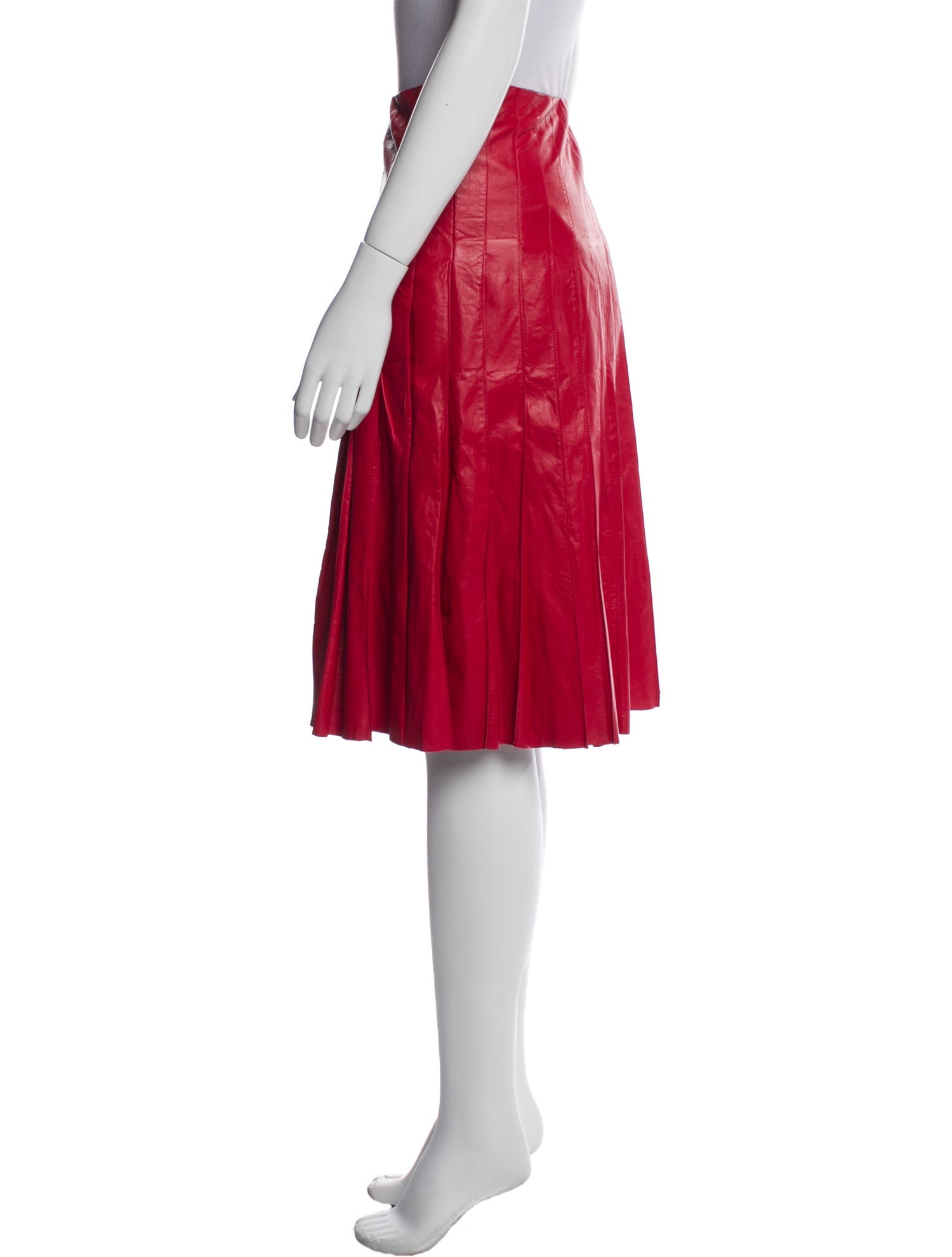 Marc Jacobs Leather Knee-Length Skirt