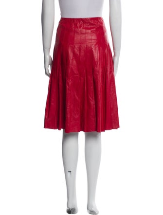 Marc Jacobs Leather Knee-Length Skirt