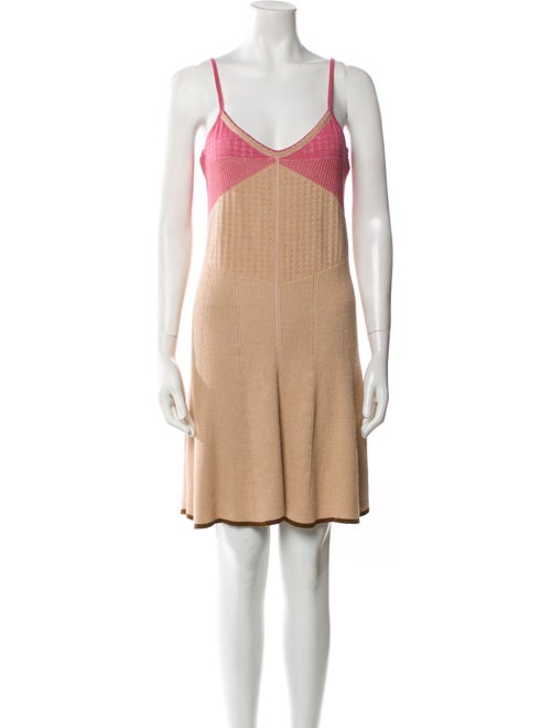 Marc Jacobs Colorblock Pattern Mini Dress