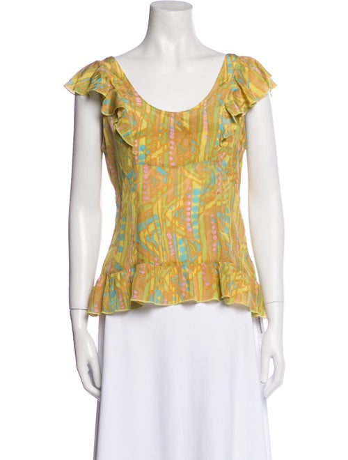 Marc Jacobs Silk Printed Blouse