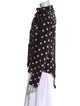 Marc Jacobs Silk Polka Dot Print Button-Up Top
