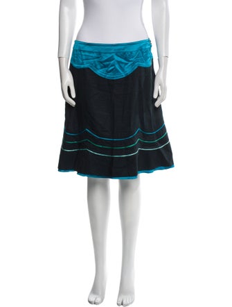 Marc Jacobs Colorblock Pattern Knee-Length Skirt