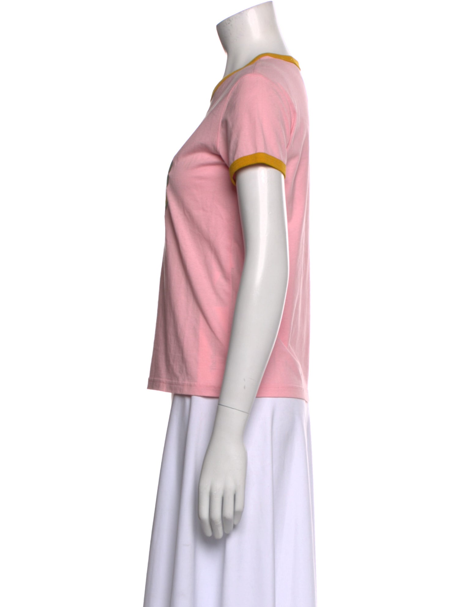 Marc Jacobs Pink The Ringer T-Shirt Graphic Print T-Shirt