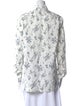 Marc Jacobs Floral Print Long Sleeve Button-Up Top