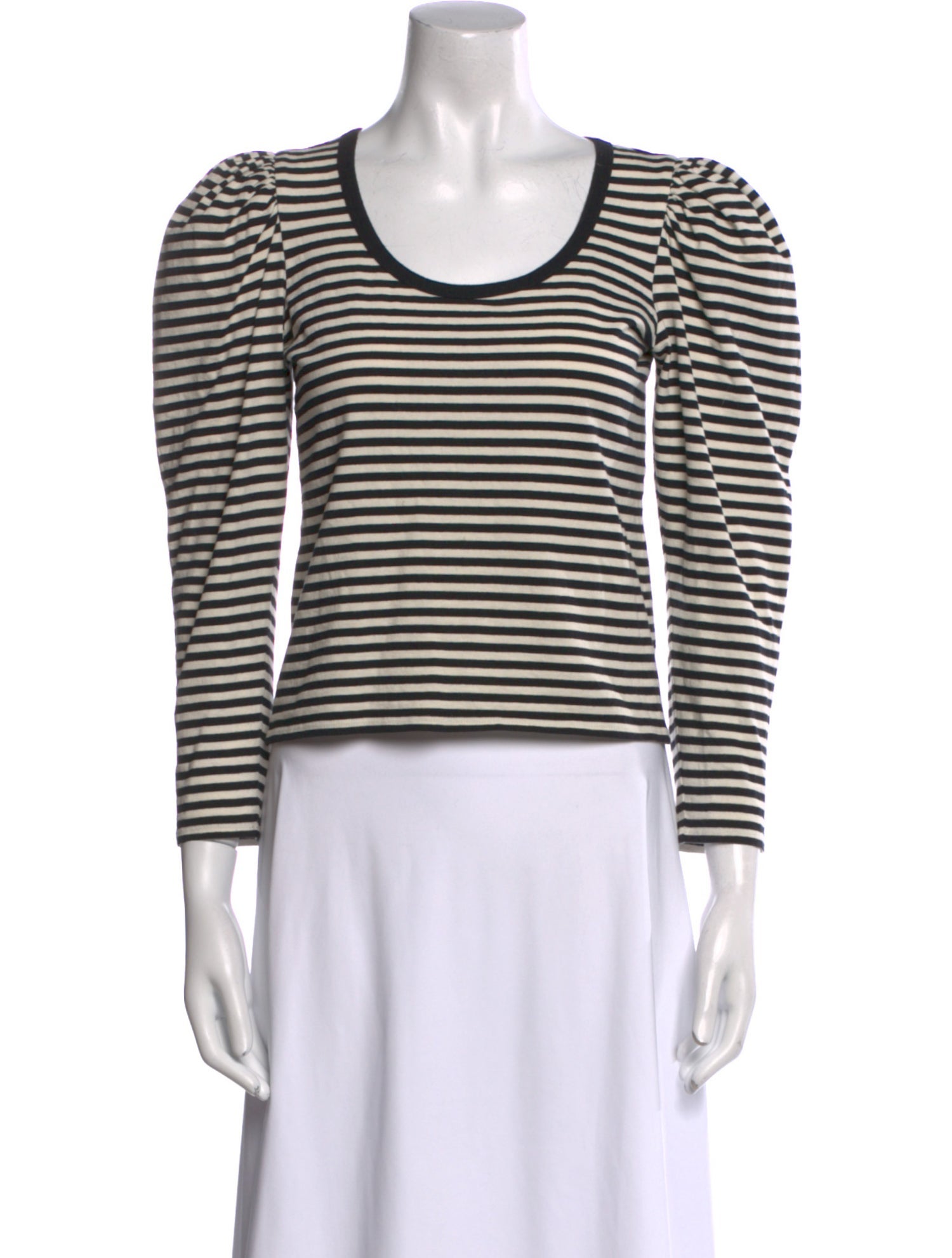 Marc Jacobs Striped Scoop Neck Top
