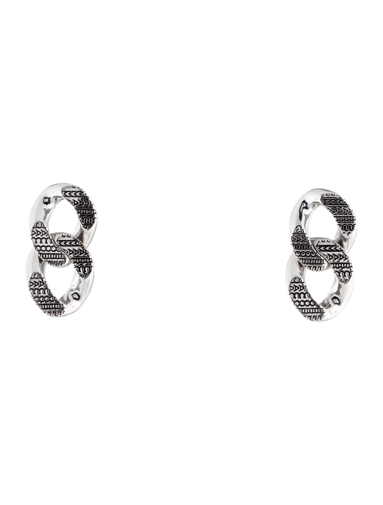 Marc Jacobs Monogram Chain Link Drop Earrings