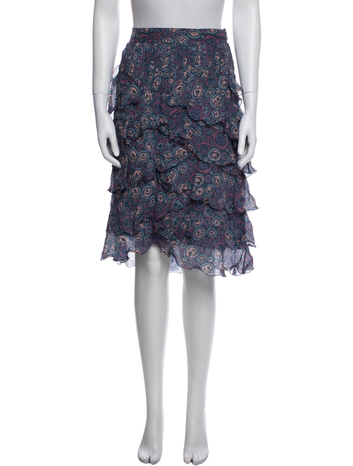 Marc Jacobs Polka Dot Print Knee-Length Skirt