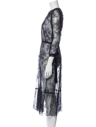 Marc Jacobs Lace Pattern Midi Length Dress