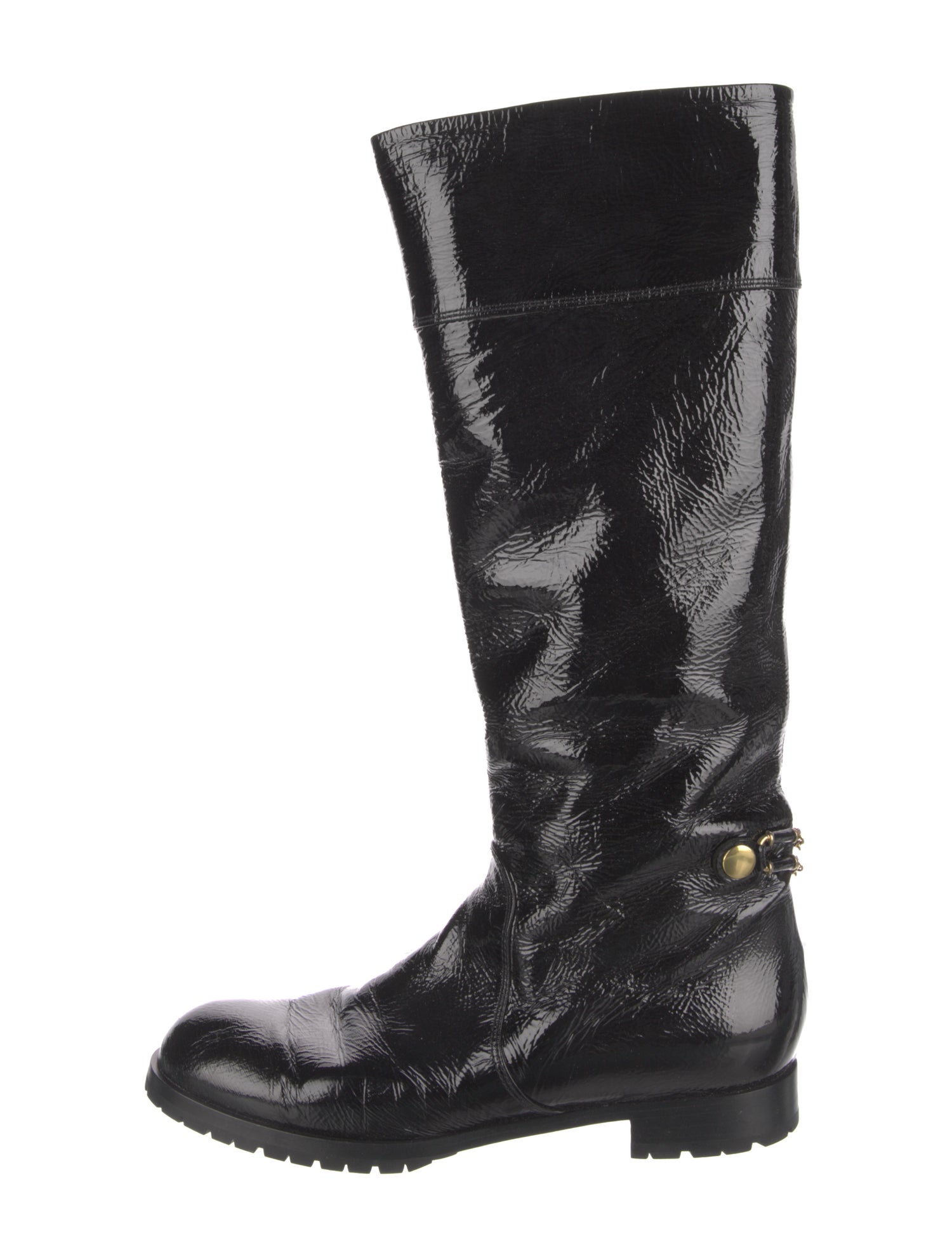 Marc Jacobs Patent Leather Riding Boots