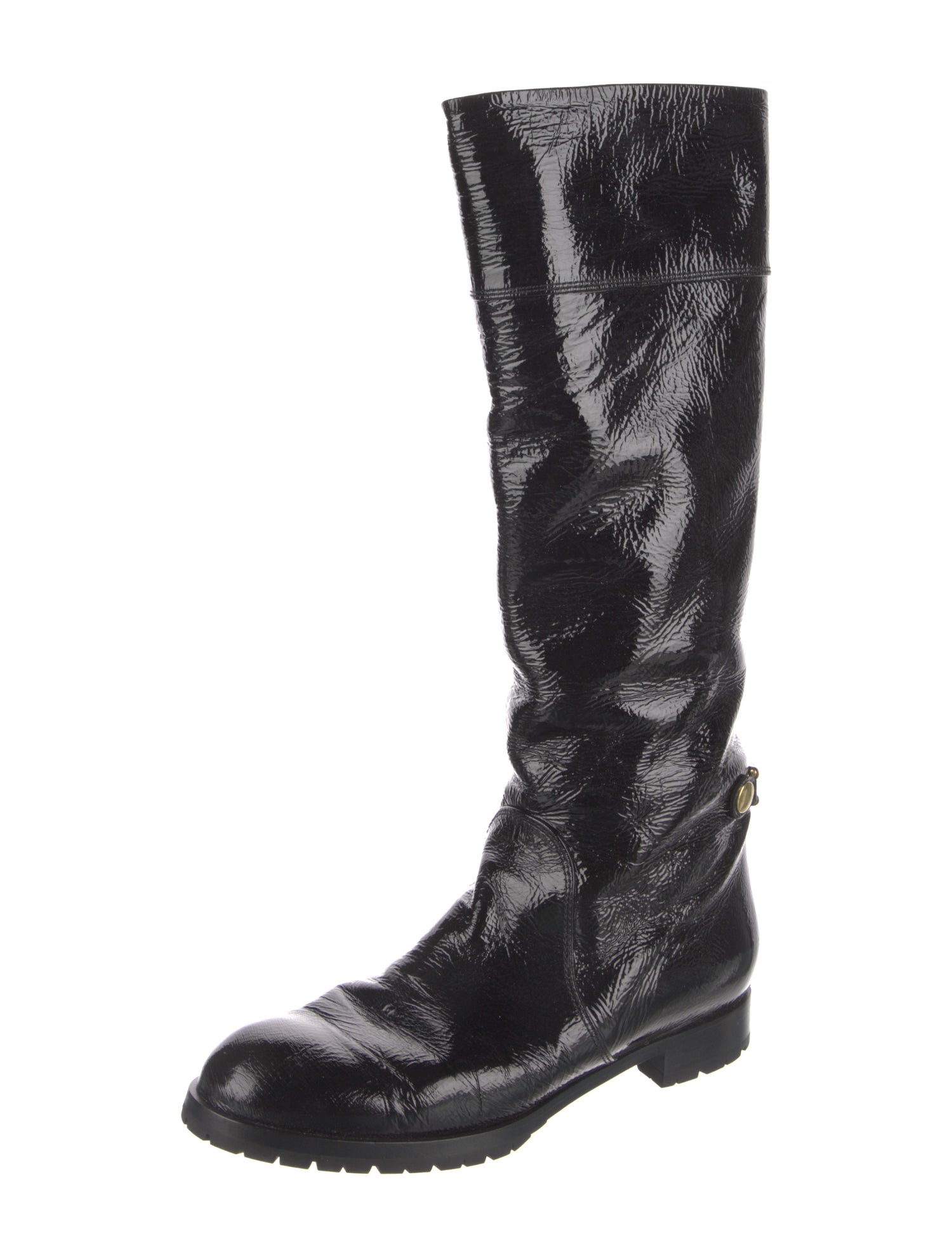 Marc Jacobs Patent Leather Riding Boots