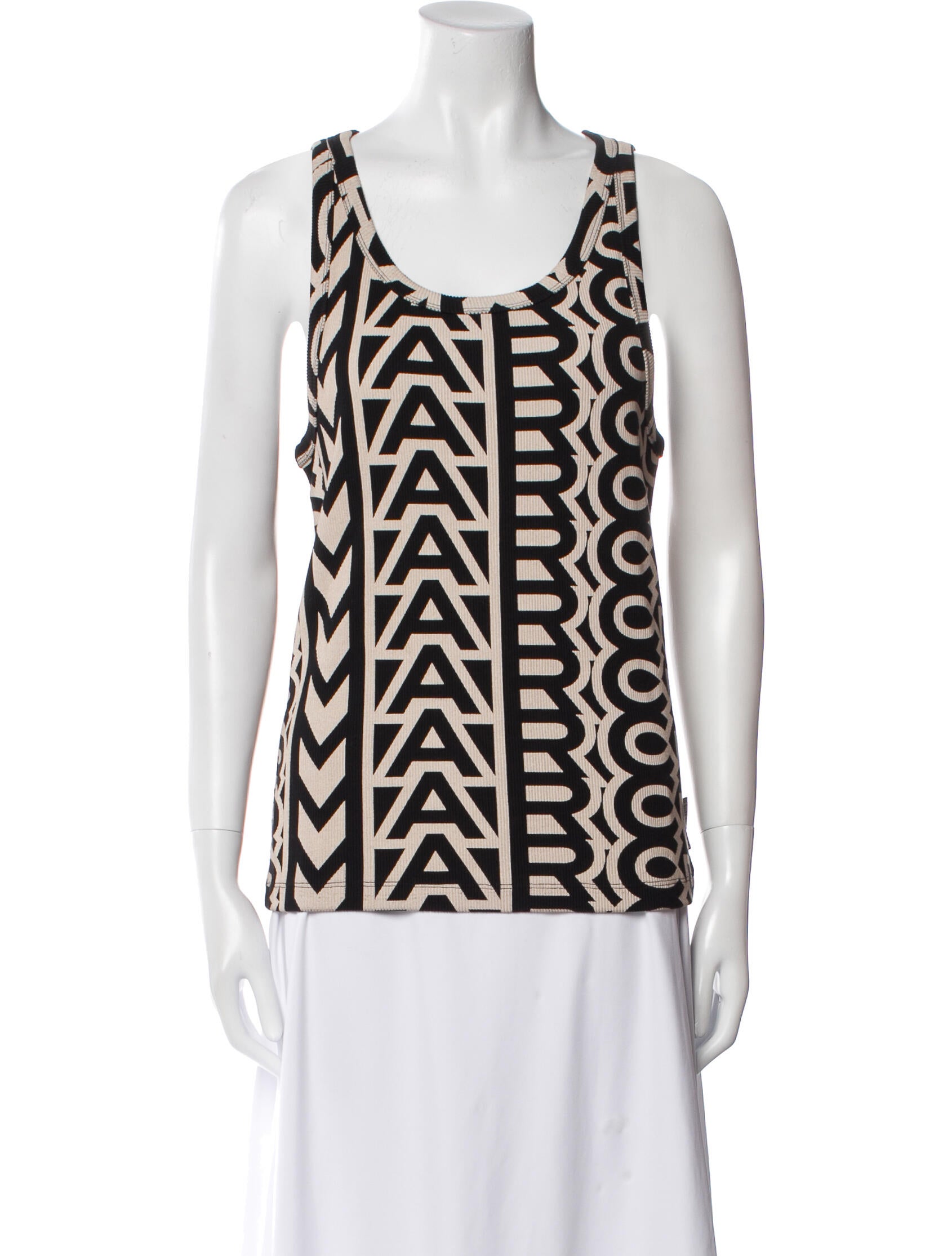 Marc Jacobs Printed Scoop Neck Top