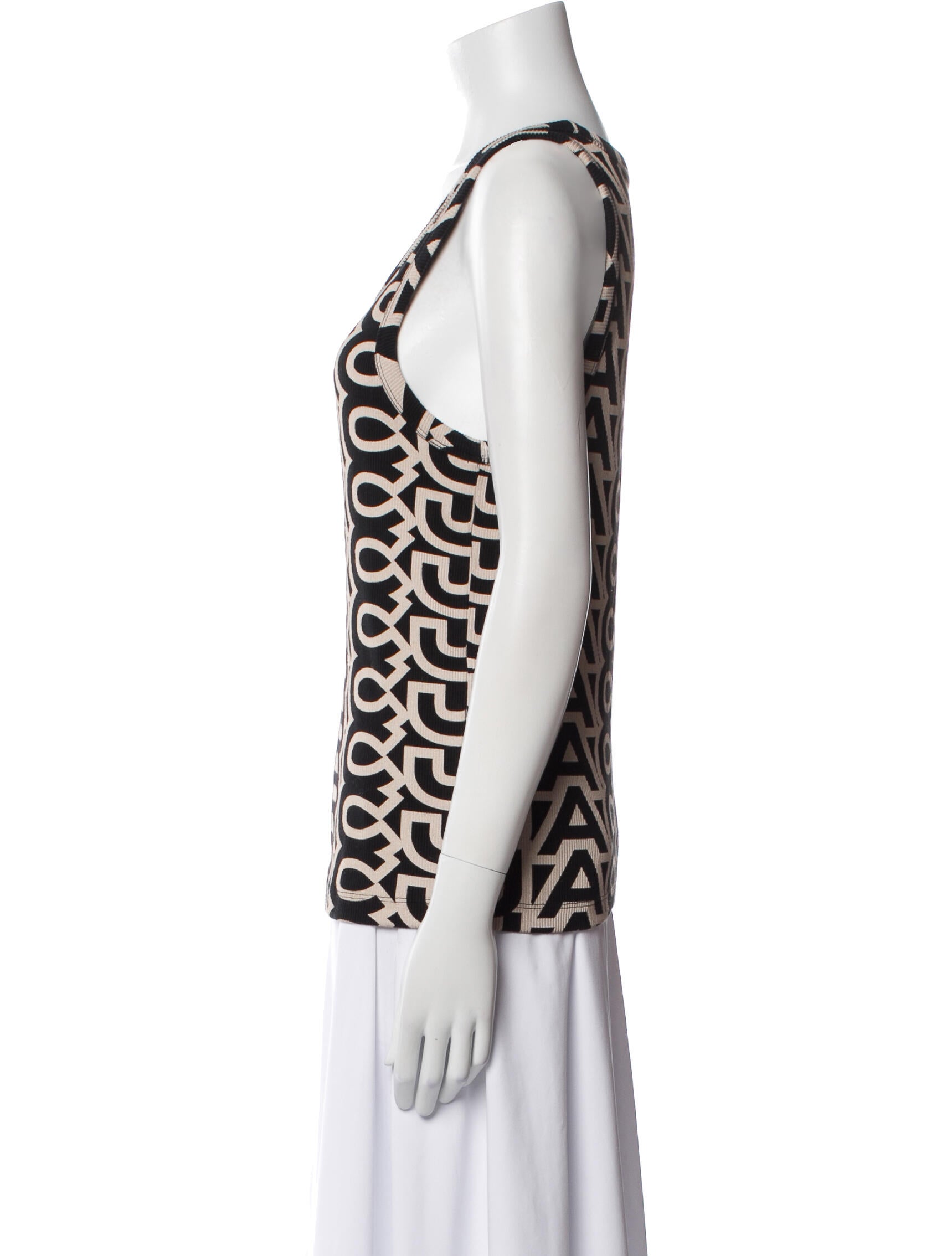 Marc Jacobs Printed Scoop Neck Top