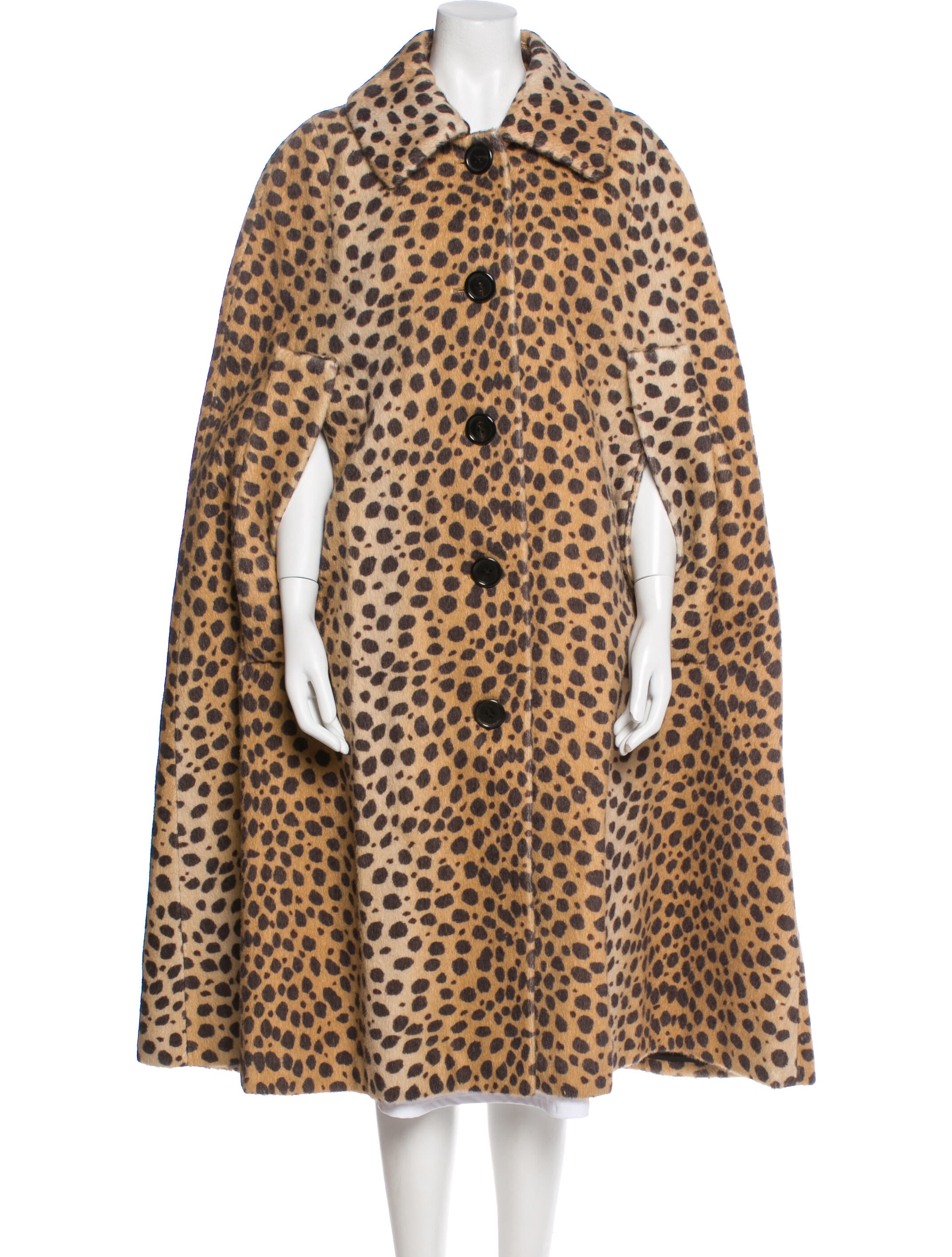 Marc Jacobs Alpaca Animal Print Coat
