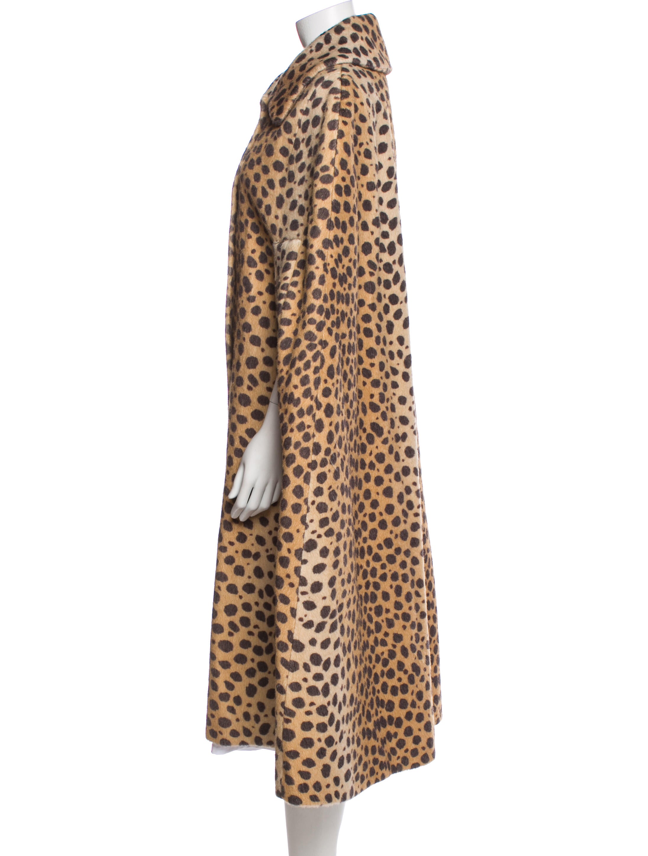 Marc Jacobs Alpaca Animal Print Coat