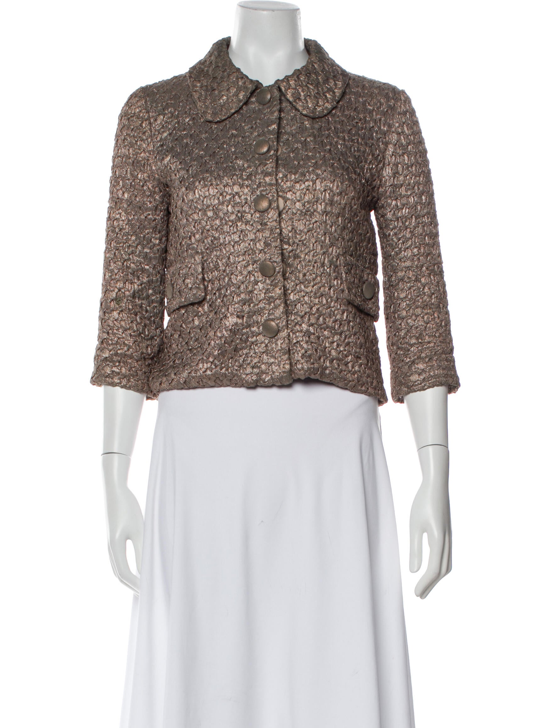 Marc Jacobs Tweed Pattern Evening Jacket