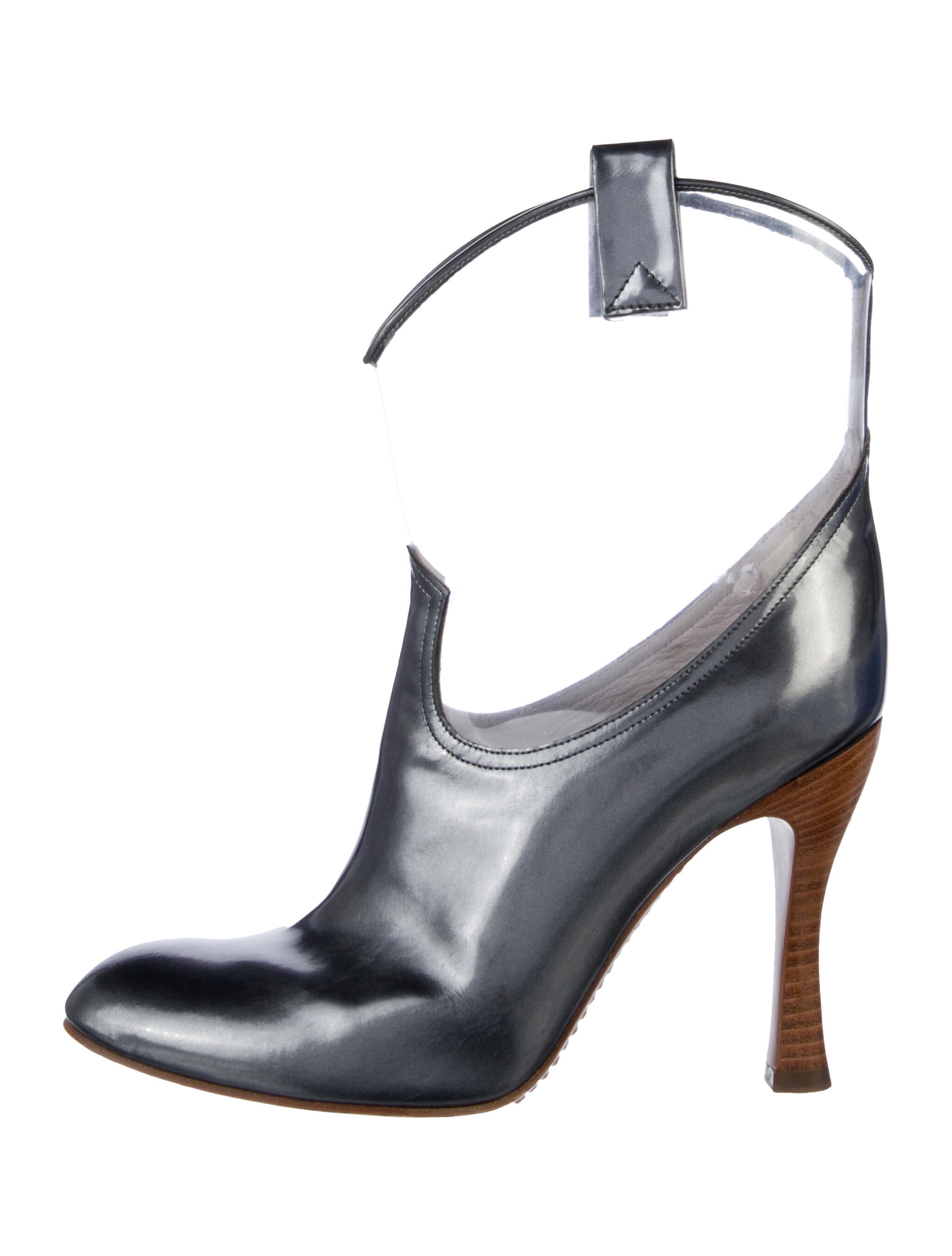 Marc Jacobs PVC Colorblock Pattern Lace-Up Boots