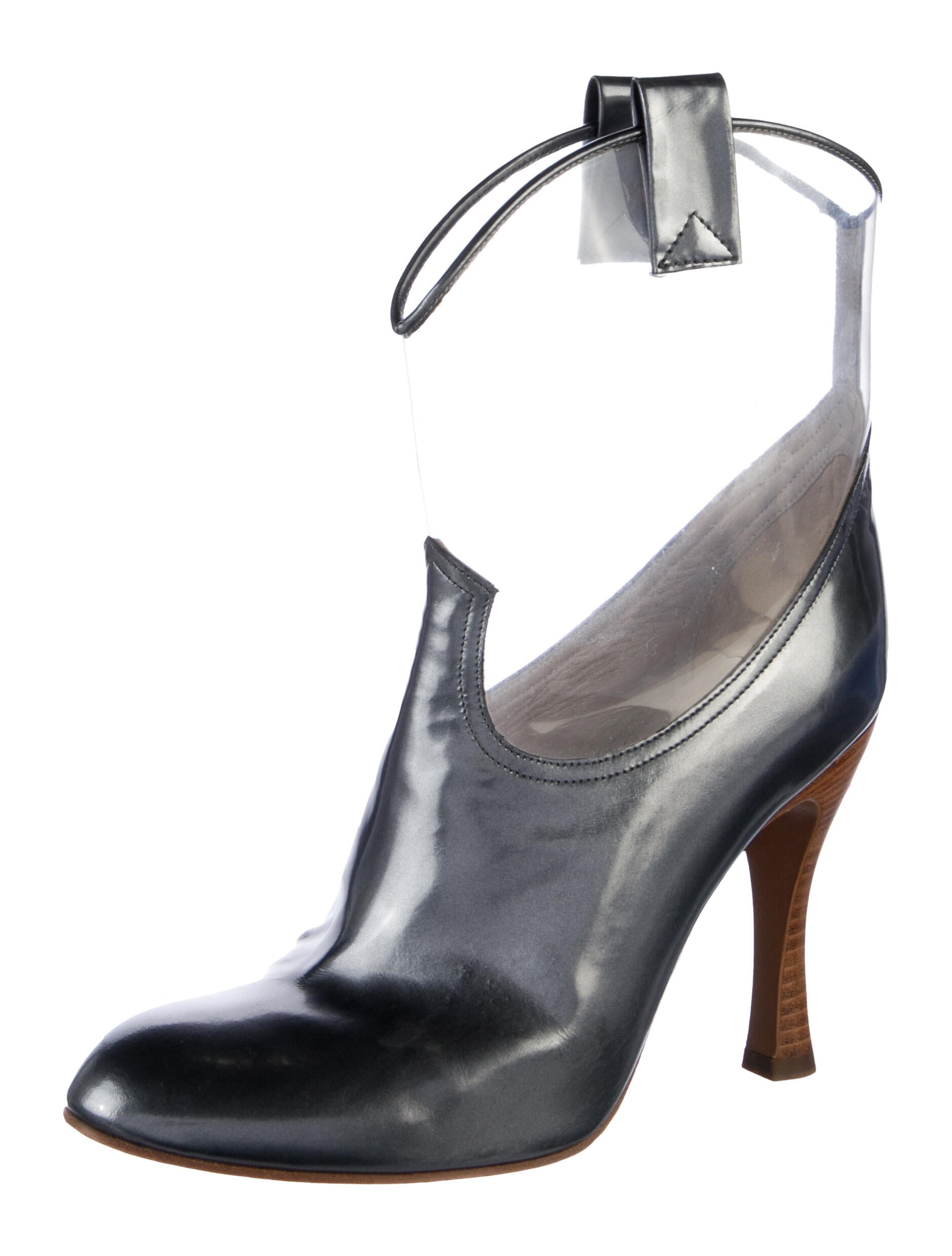 Marc Jacobs PVC Colorblock Pattern Lace-Up Boots