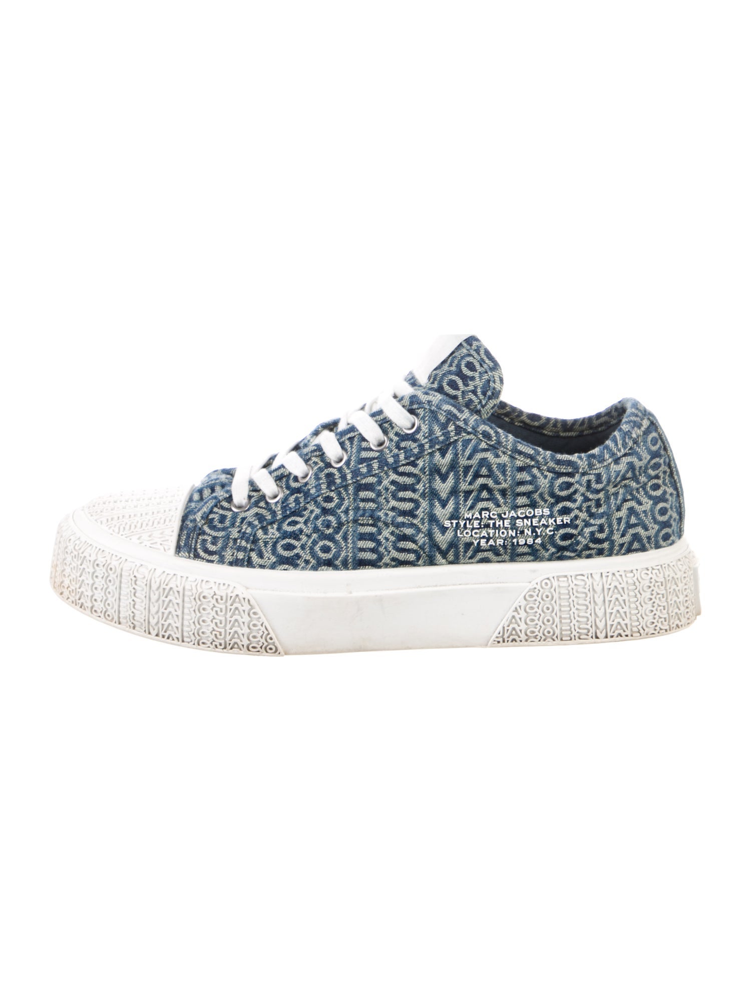 Marc Jacobs Denim Printed Sneakers