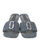 Marc Jacobs Denim Printed Slides