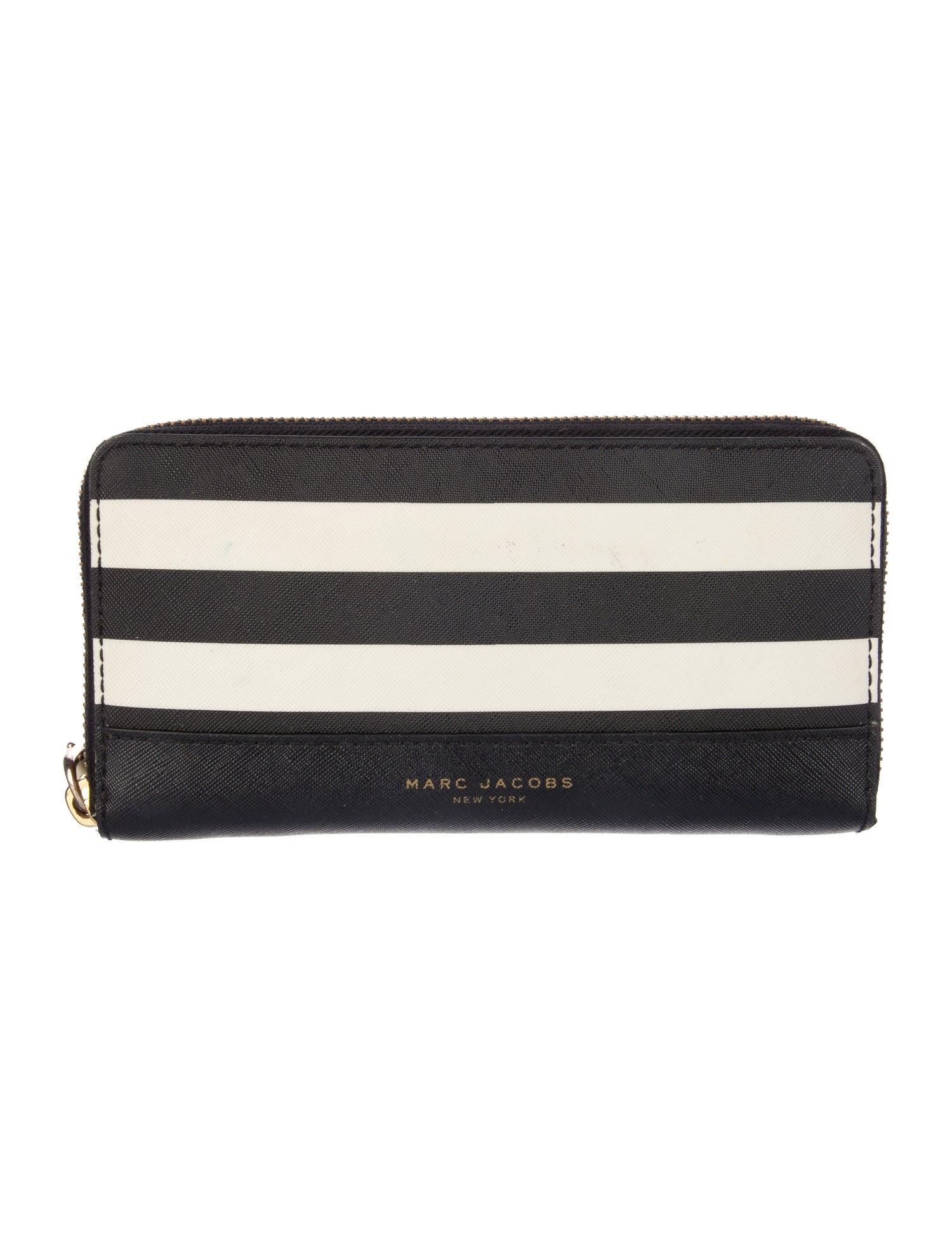 Marc Jacobs Leather Striped Continental Wallet