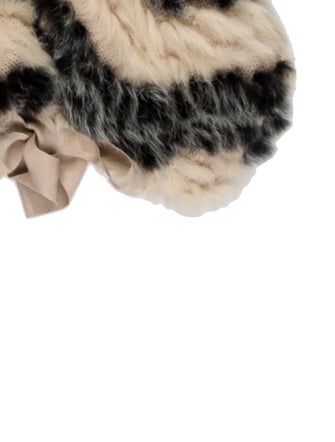 Marc Jacobs Fur Printed Scarf