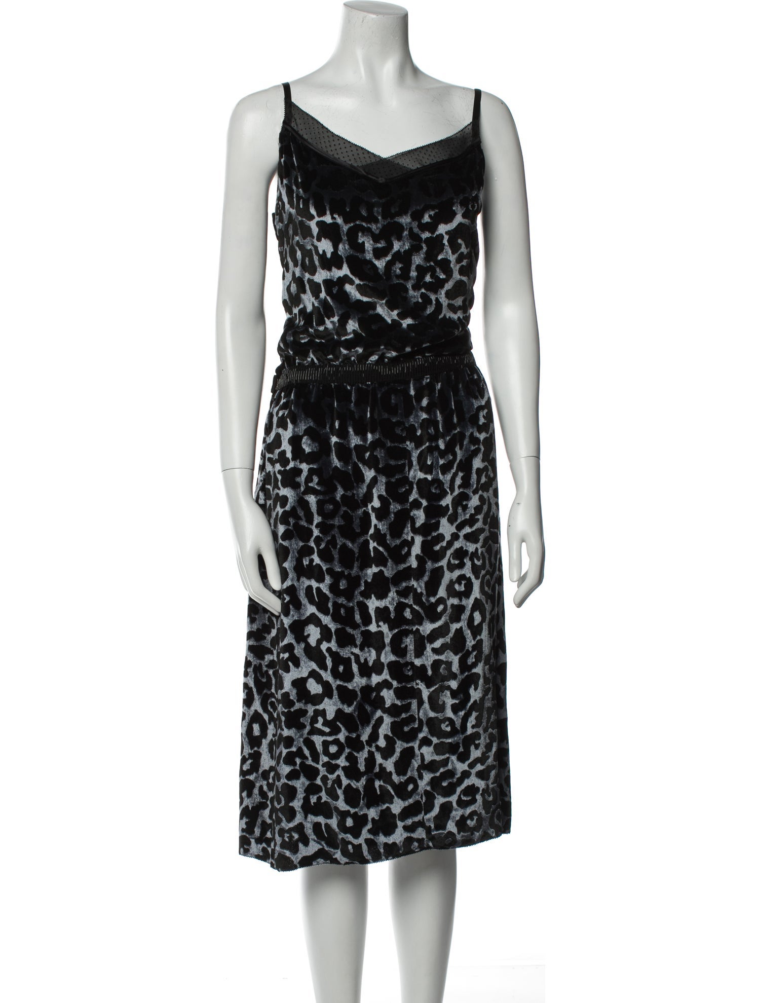Marc Jacobs Animal Print Midi Length Dress