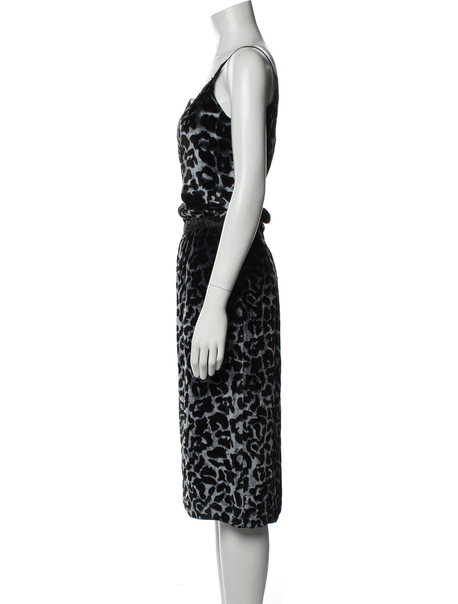 Marc Jacobs Animal Print Midi Length Dress