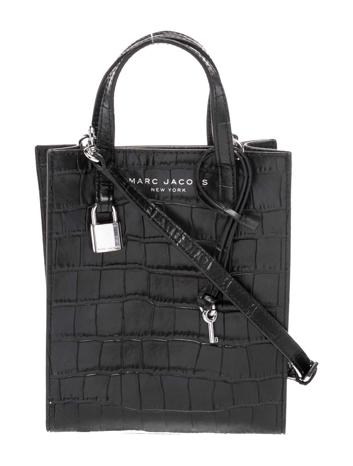 Marc Jacobs Embossed Leather Top Handle Bag