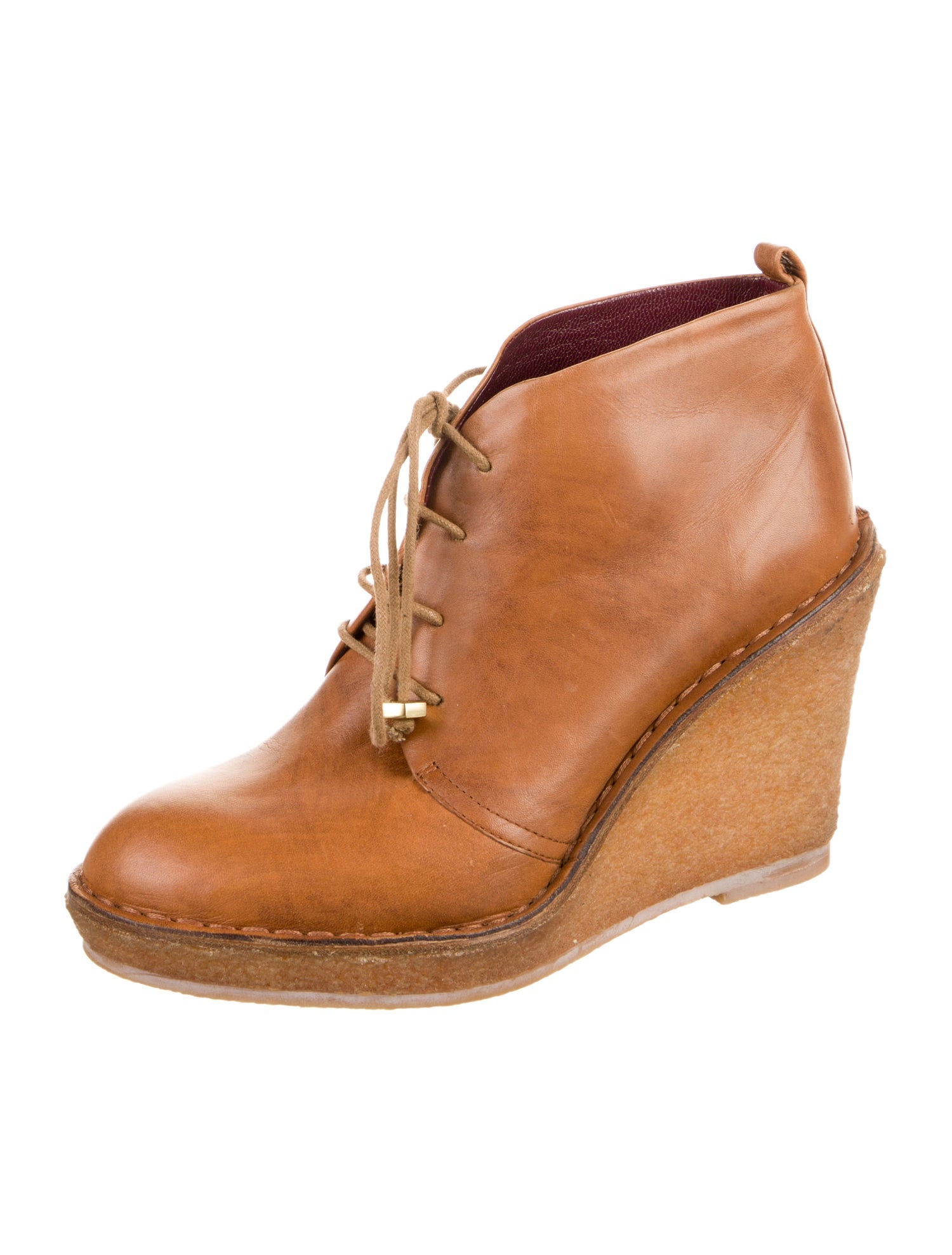 Marc Jacobs Leather Lace-Up Boots