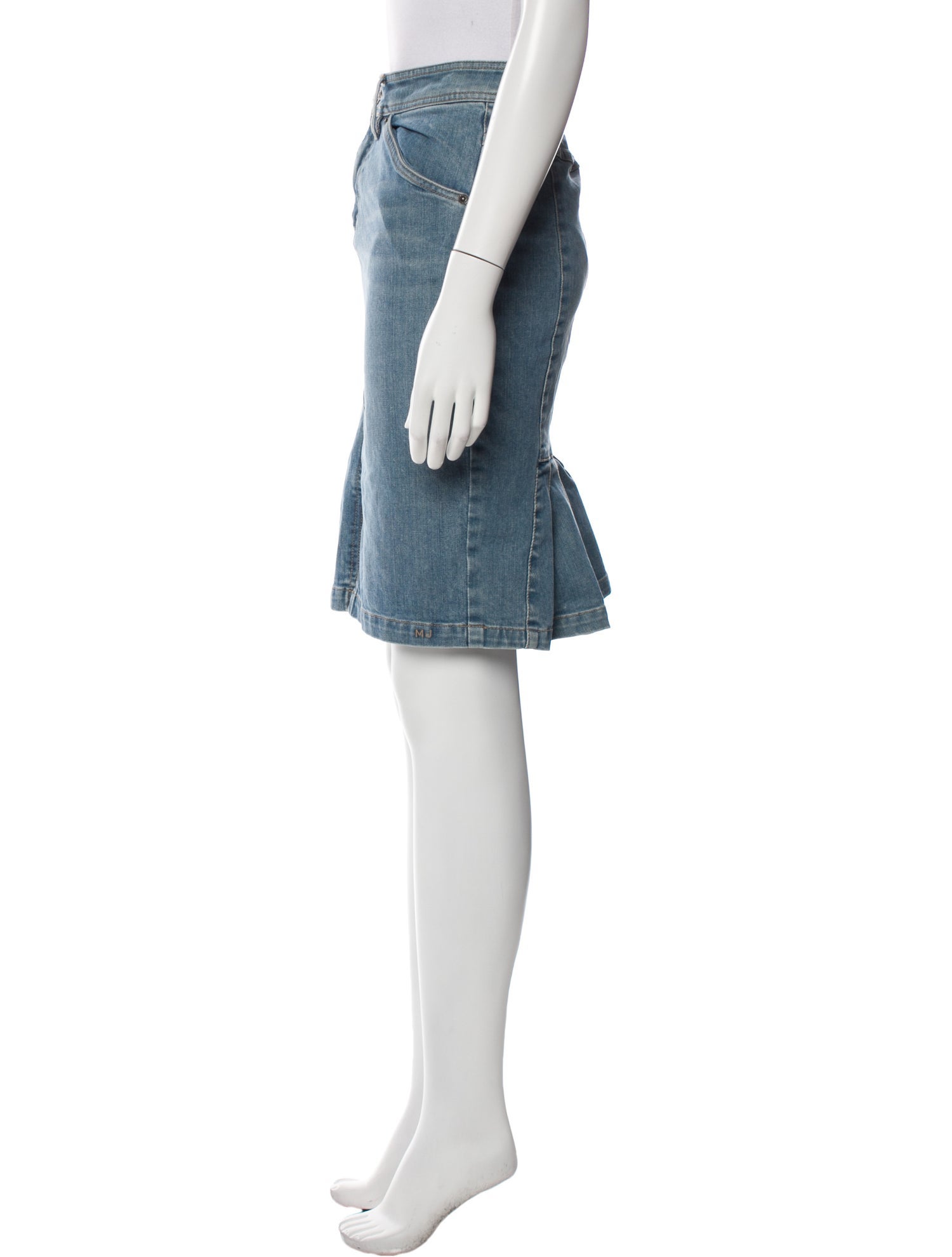 Marc Jacobs Distressed Accents Knee-Length Skirt