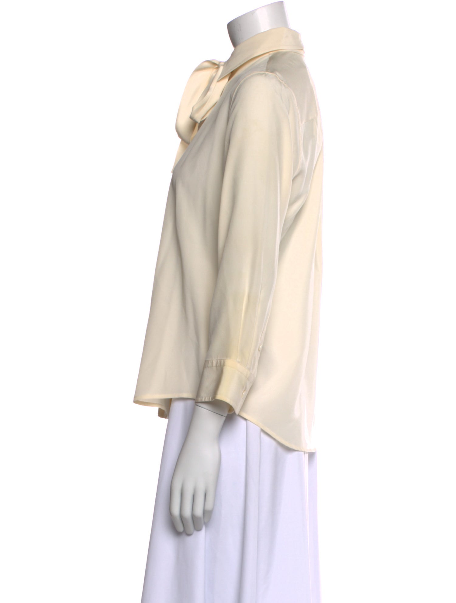 Marc Jacobs Silk Three-Quarter Sleeve Button-Up Top