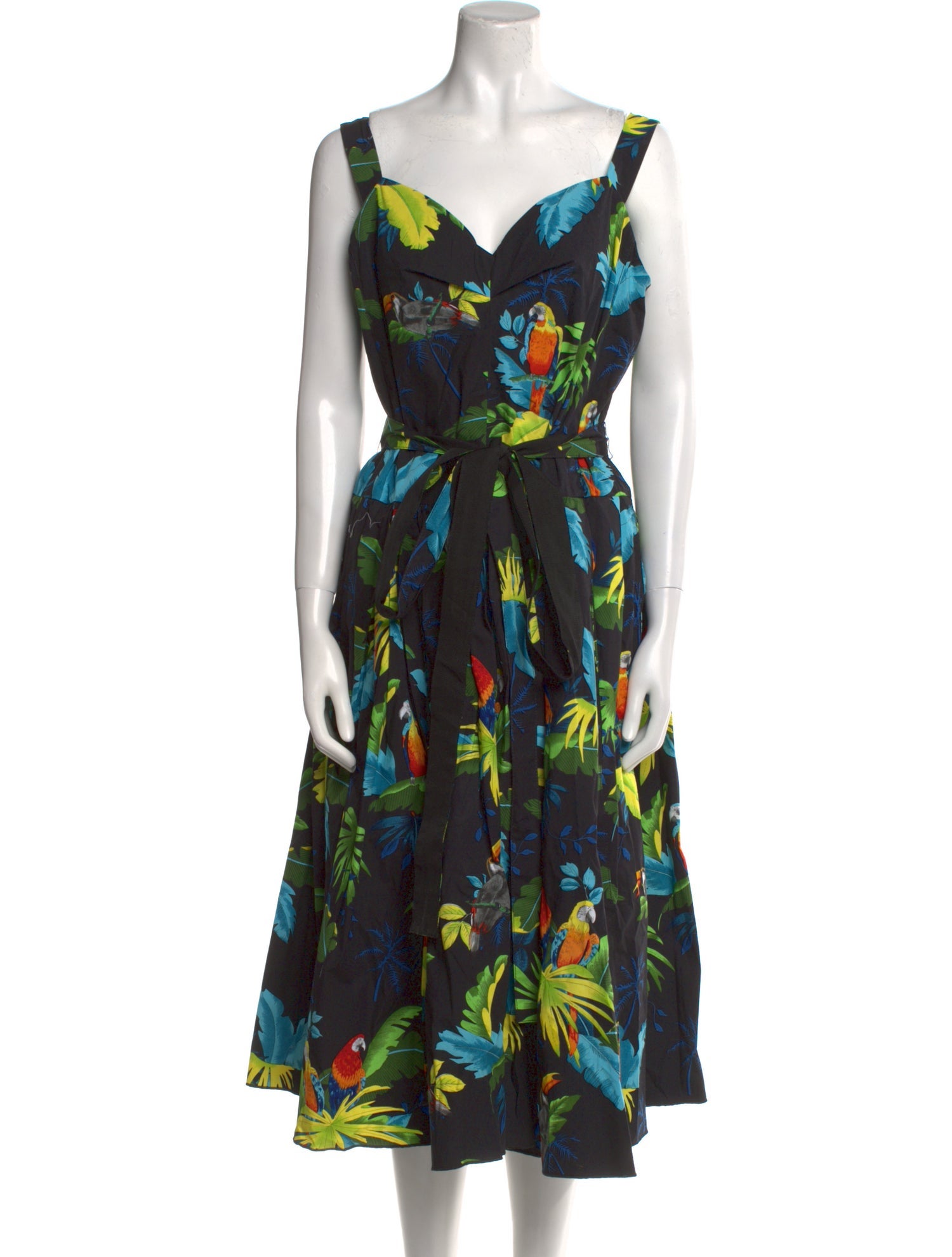 Marc Jacobs Floral Print Midi Length Dress