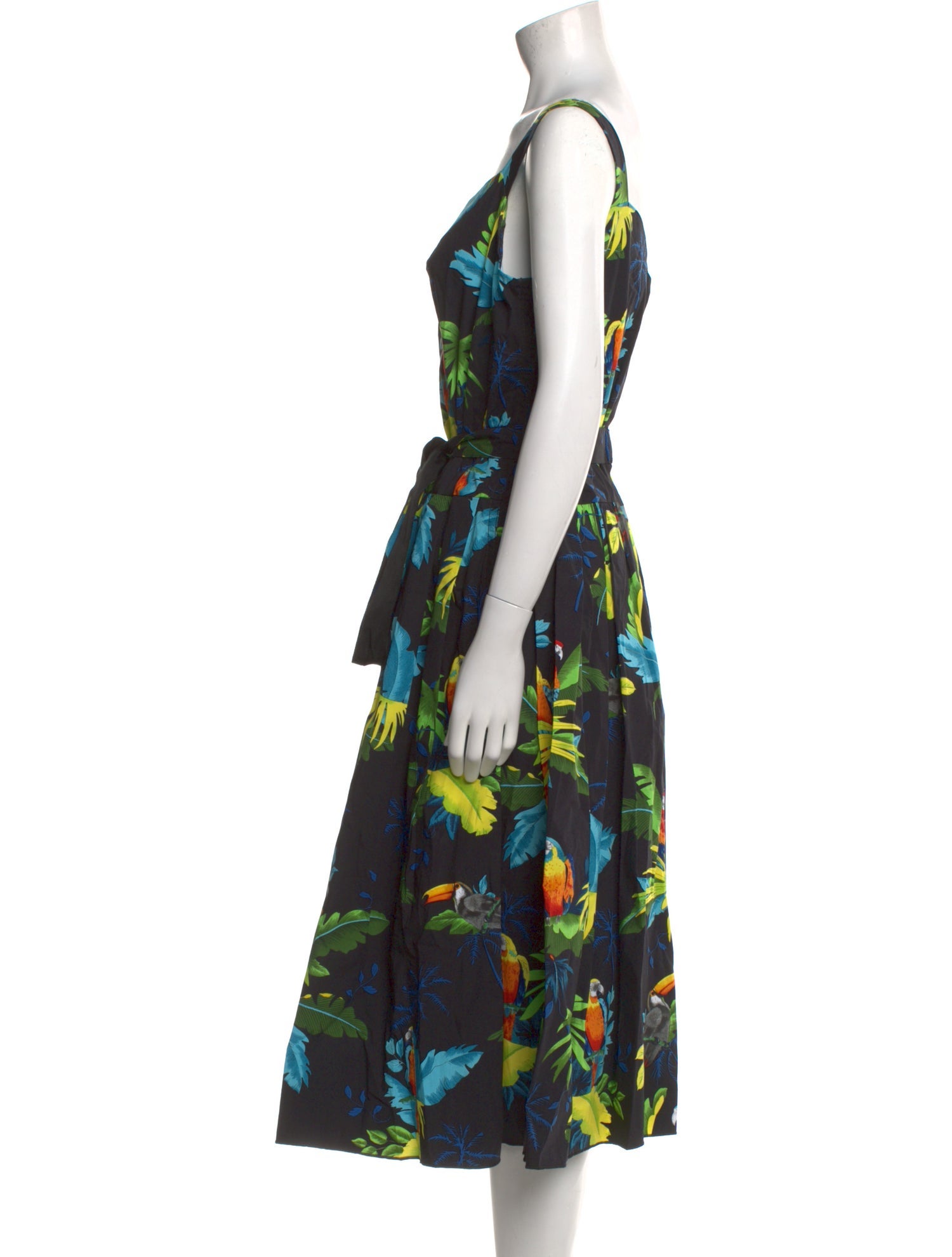 Marc Jacobs Floral Print Midi Length Dress