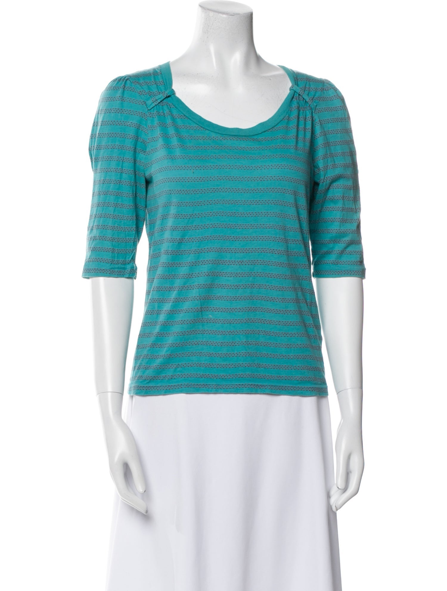 Marc Jacobs Scoop Neck Three-Quarter Sleeve T-Shirt