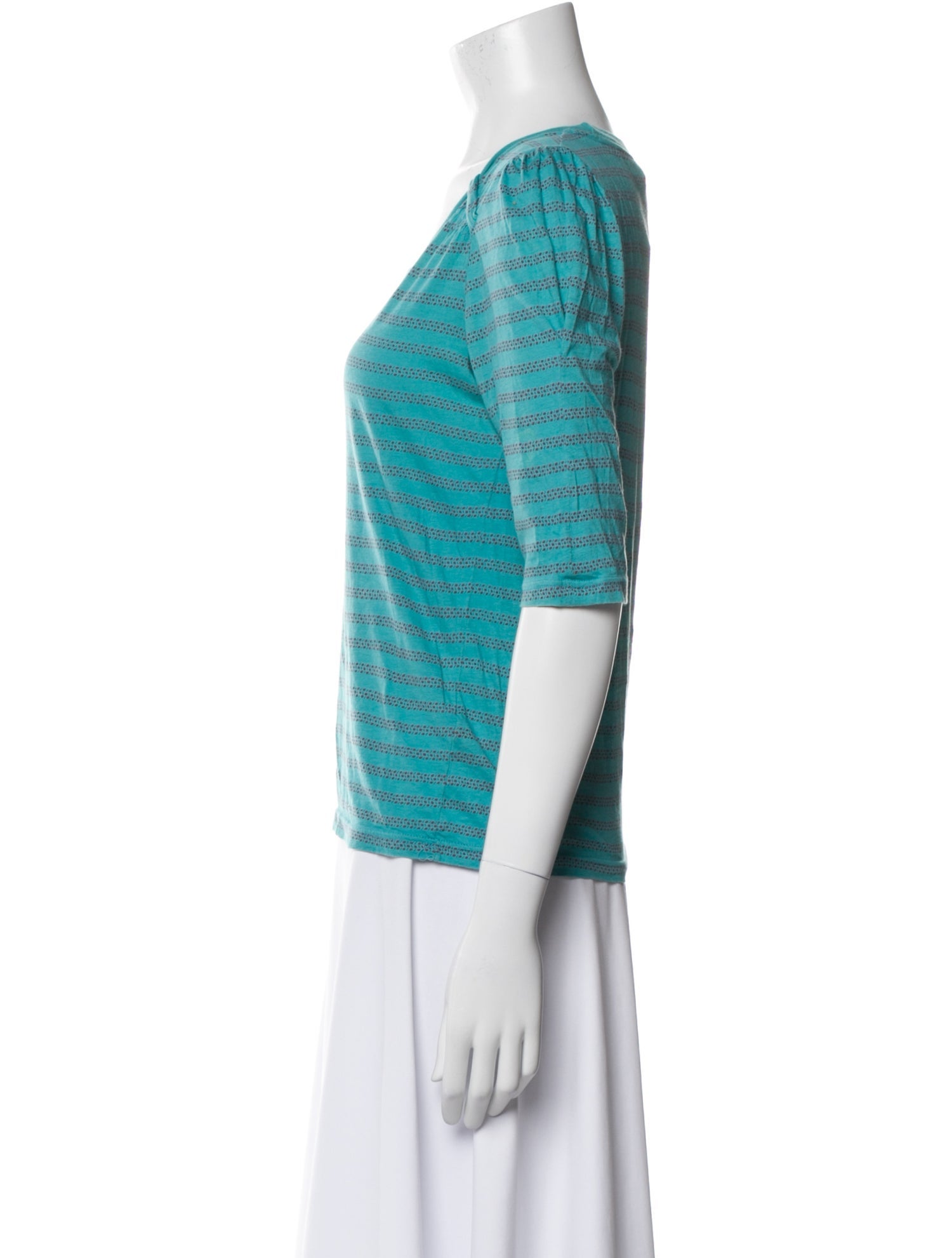 Marc Jacobs Scoop Neck Three-Quarter Sleeve T-Shirt