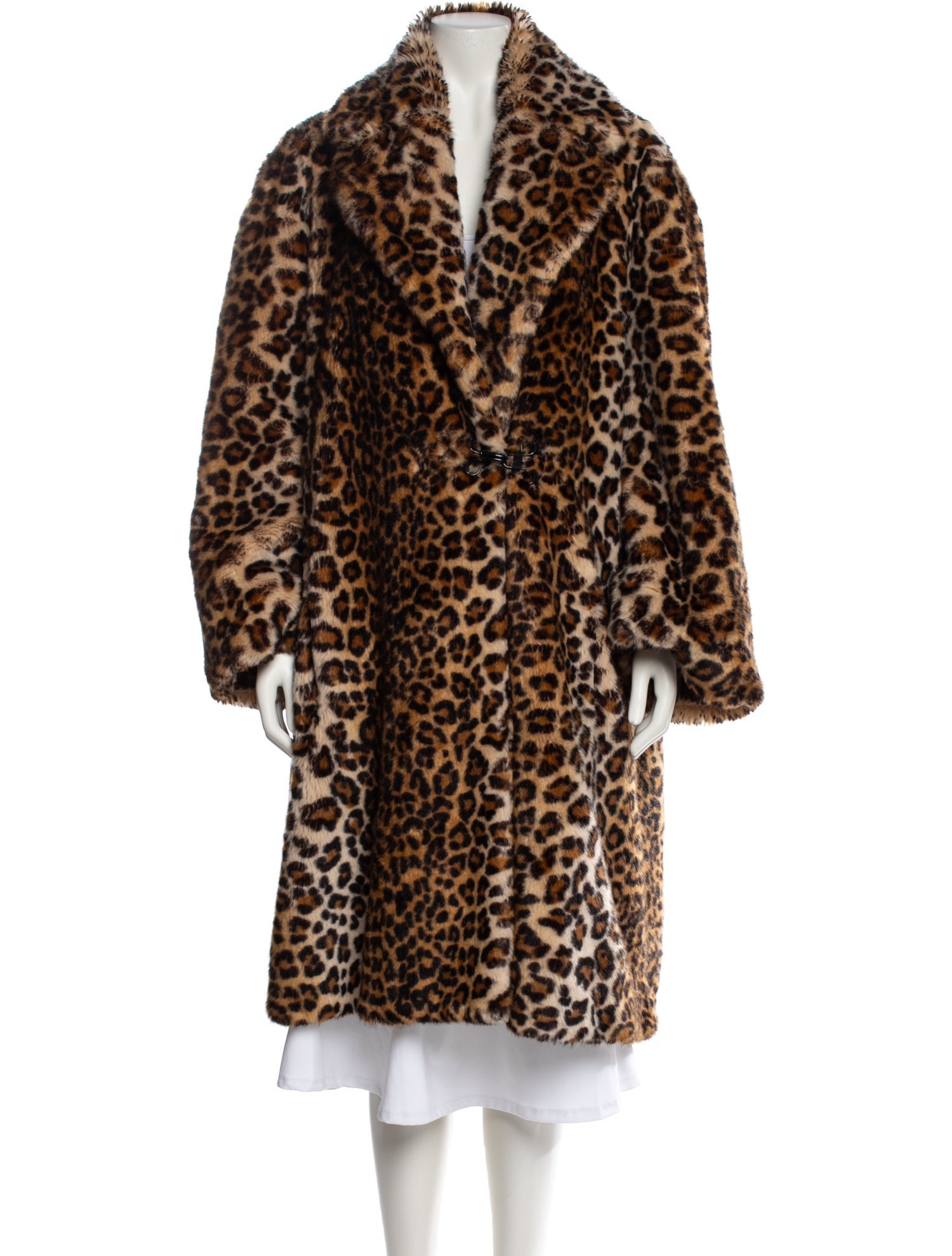 Marc Jacobs Animal Print Faux Fur Coat