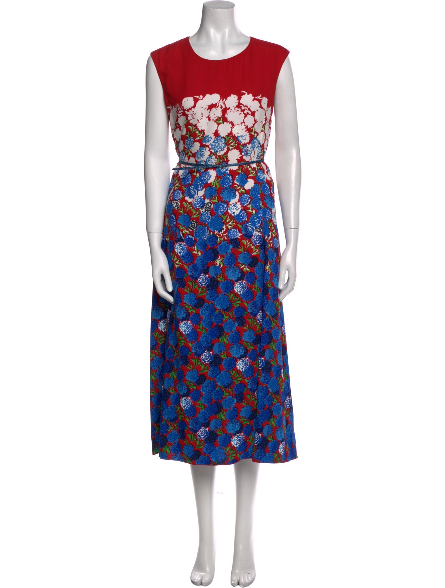 Marc Jacobs Floral Print Midi Length Dress