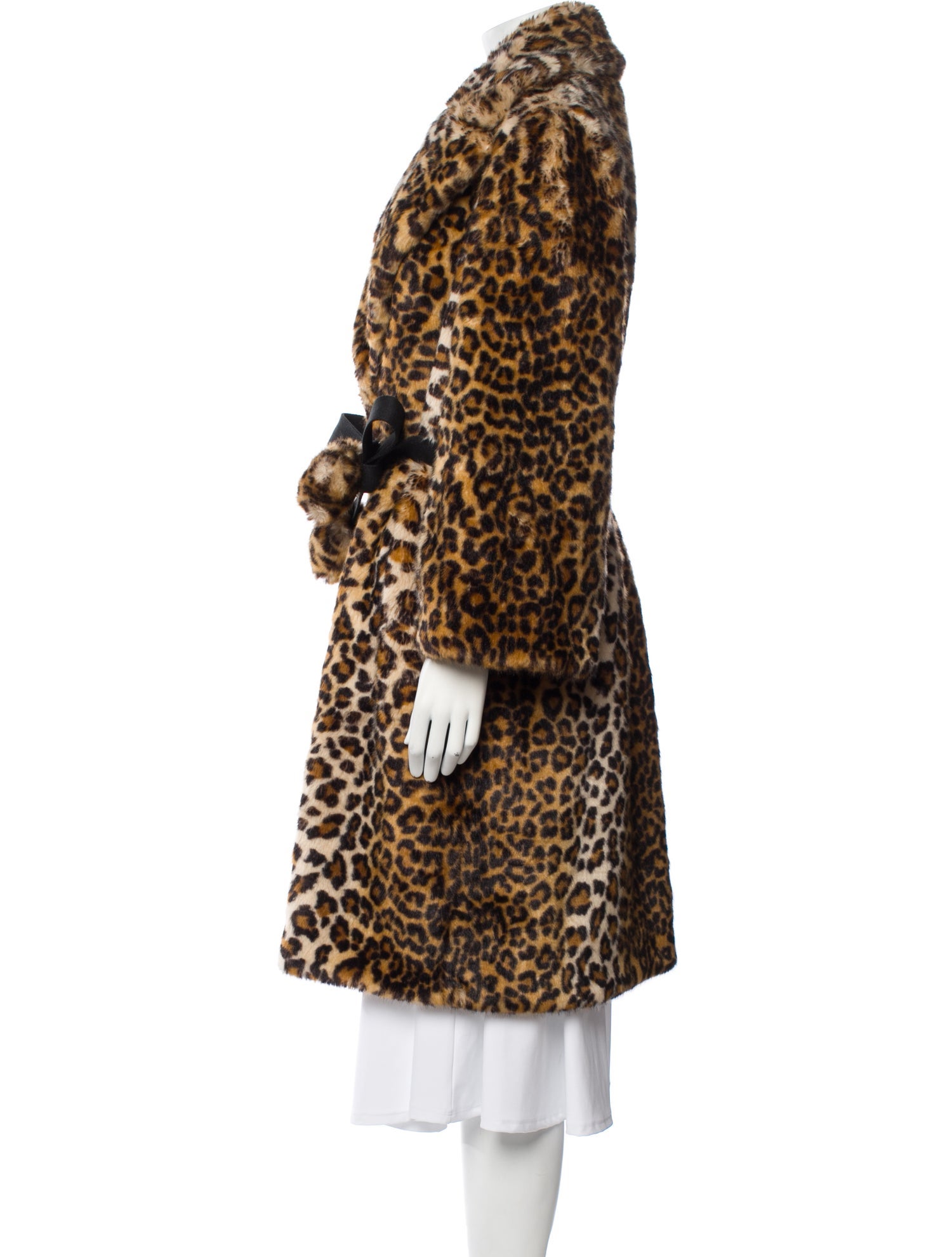Marc Jacobs Faux Fur Animal Print Faux Fur Coat
