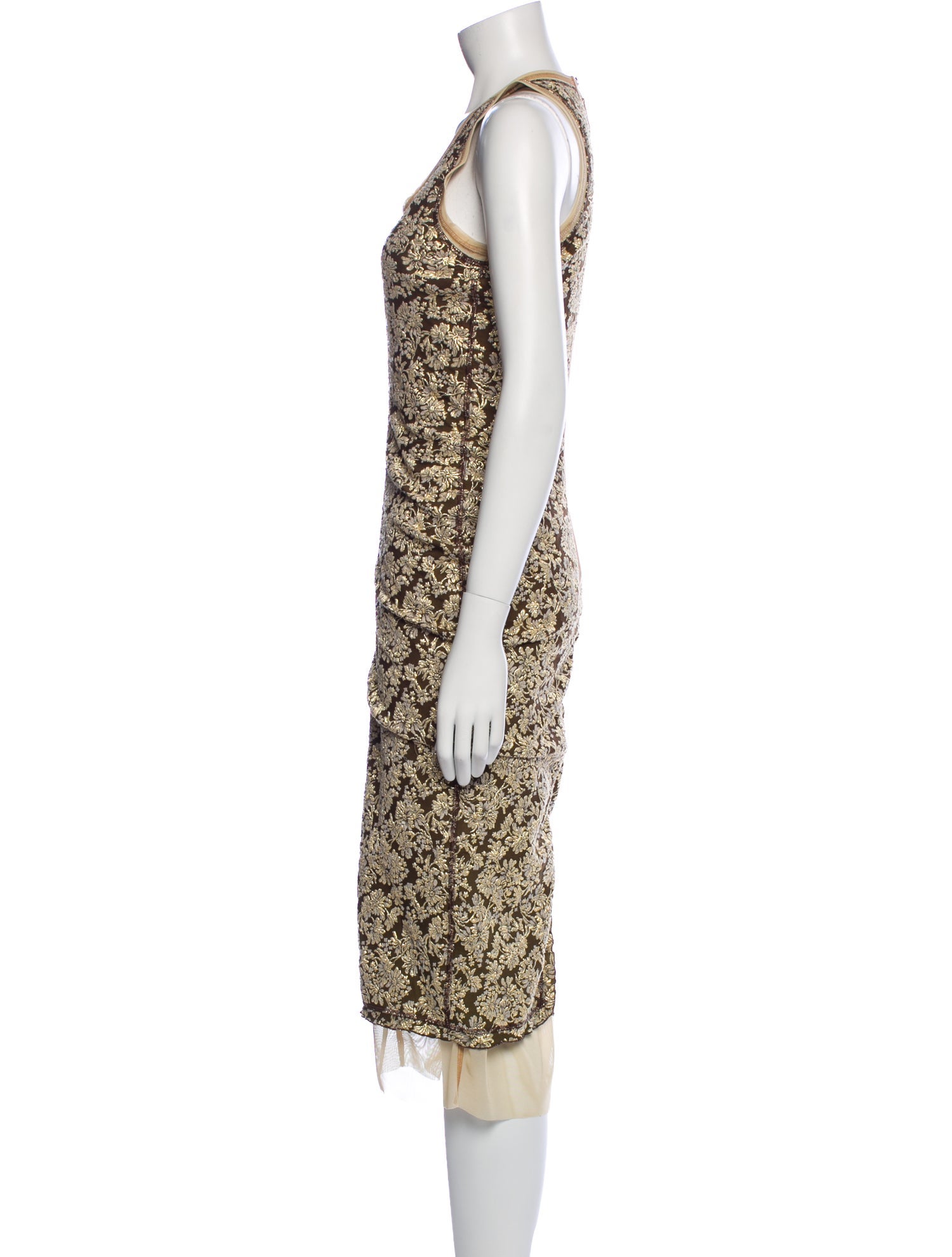 Marc Jacobs Printed Midi Length Dress