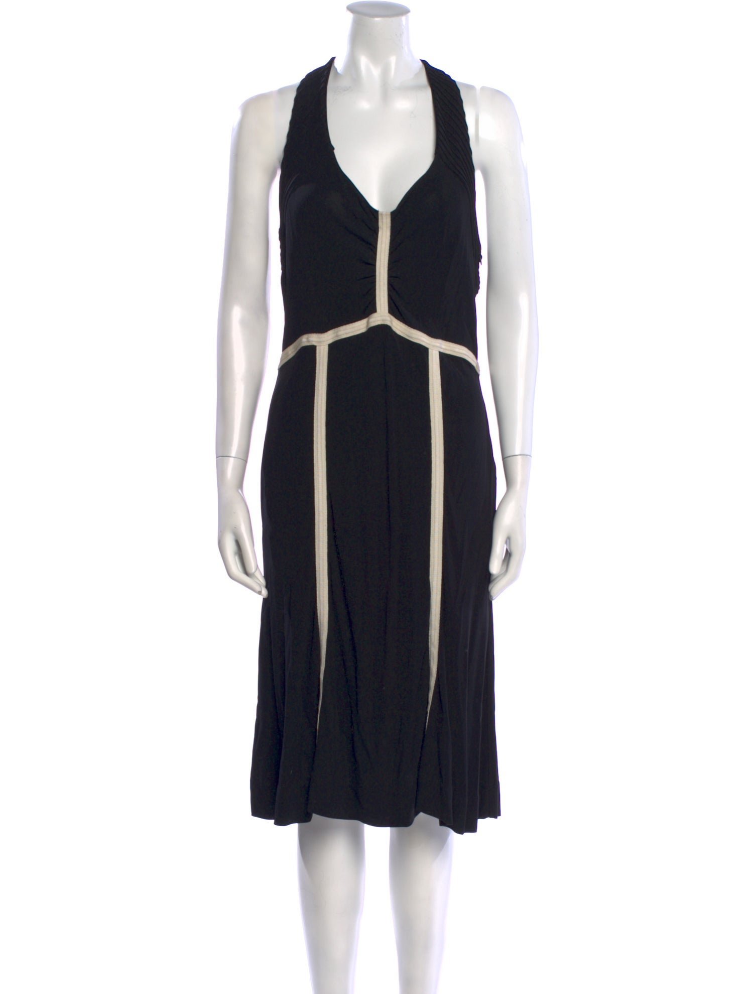 Marc Jacobs Colorblock Pattern Midi Length Dress