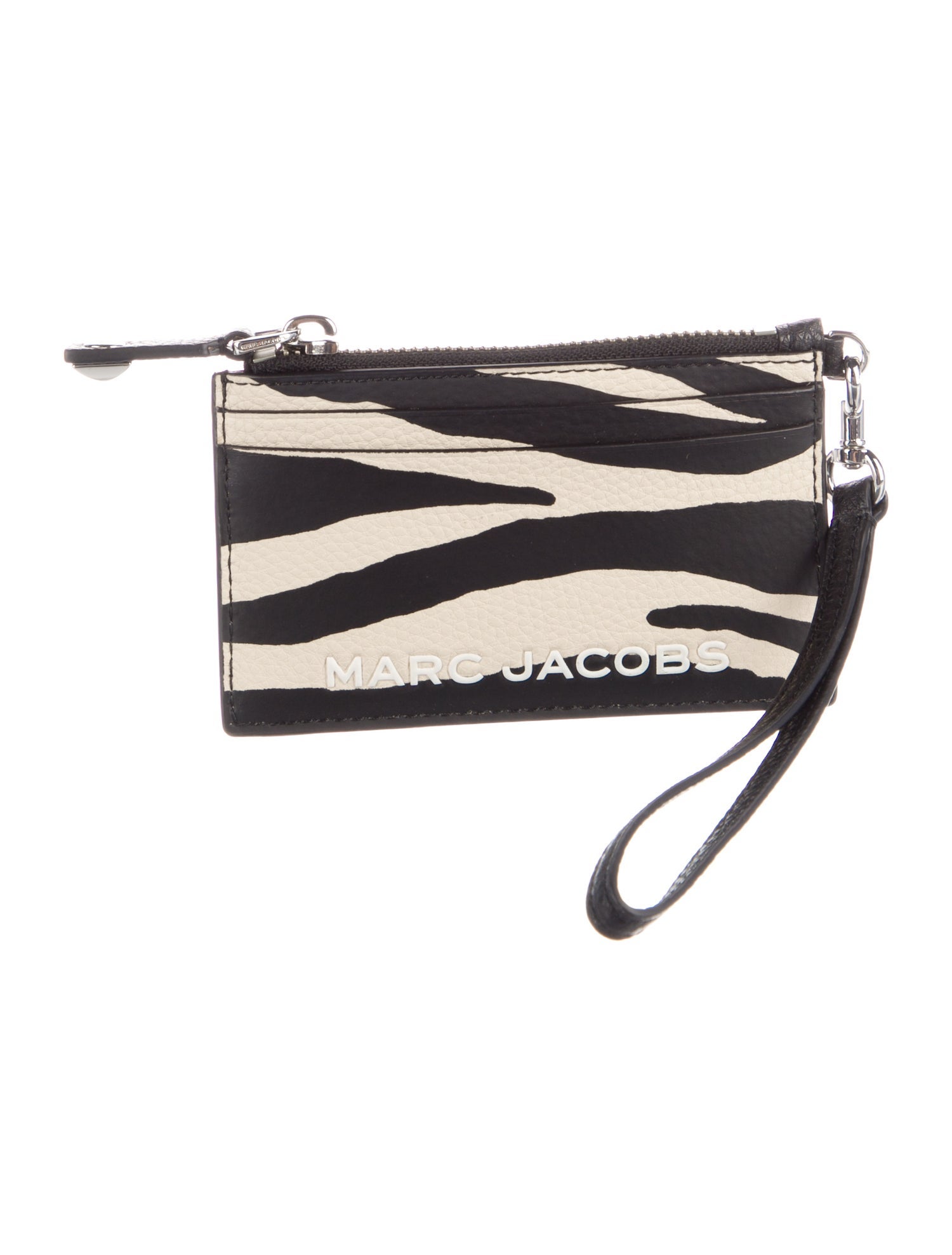Marc Jacobs Leather Animal Print Wristlet
