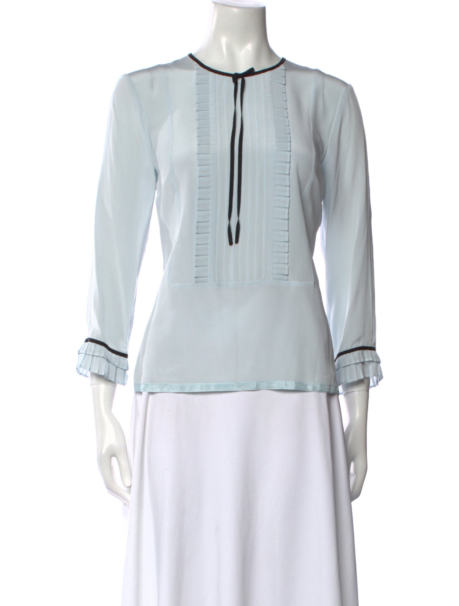 Marc Jacobs Silk Crew Neck Blouse