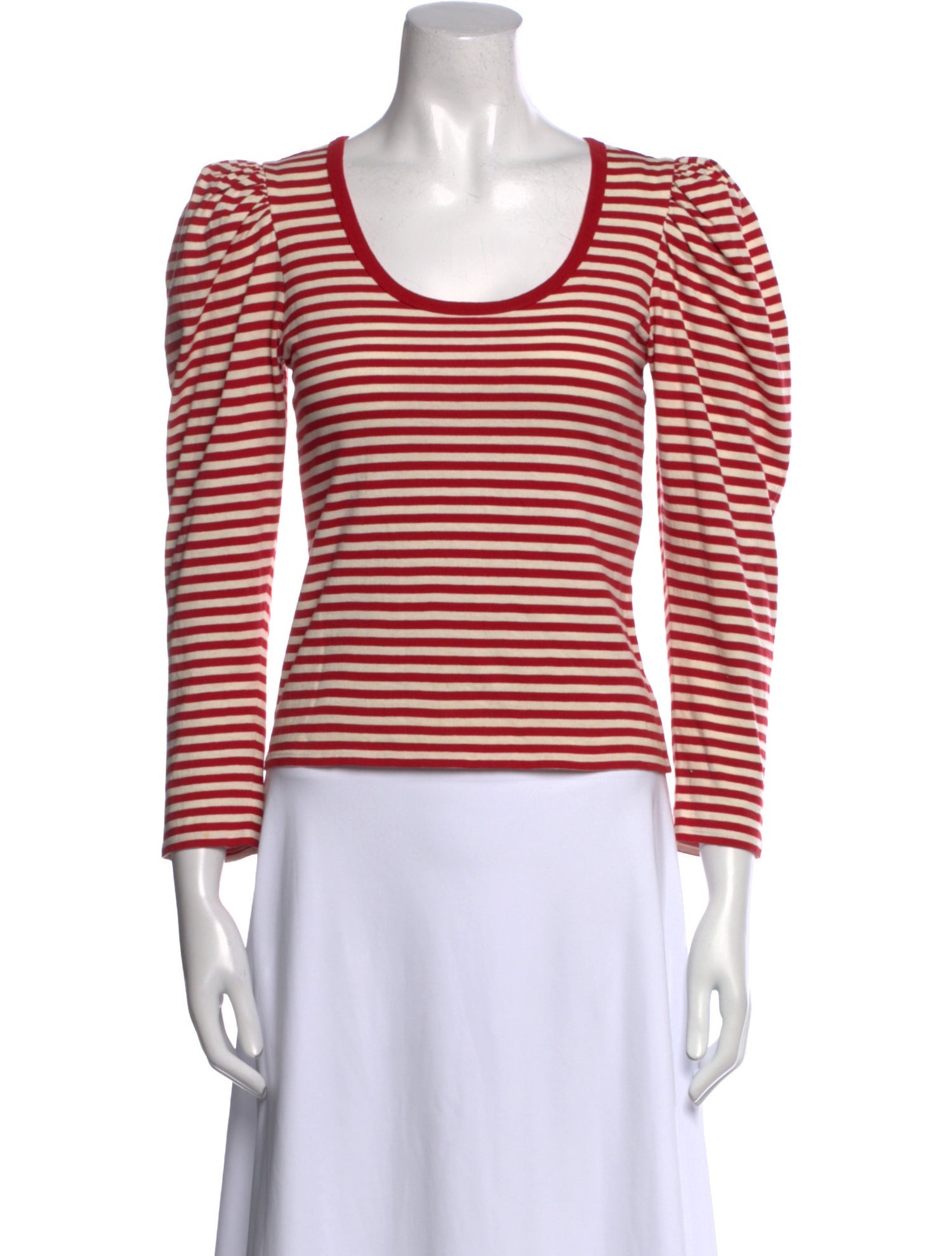 Marc Jacobs Striped Scoop Neck Top