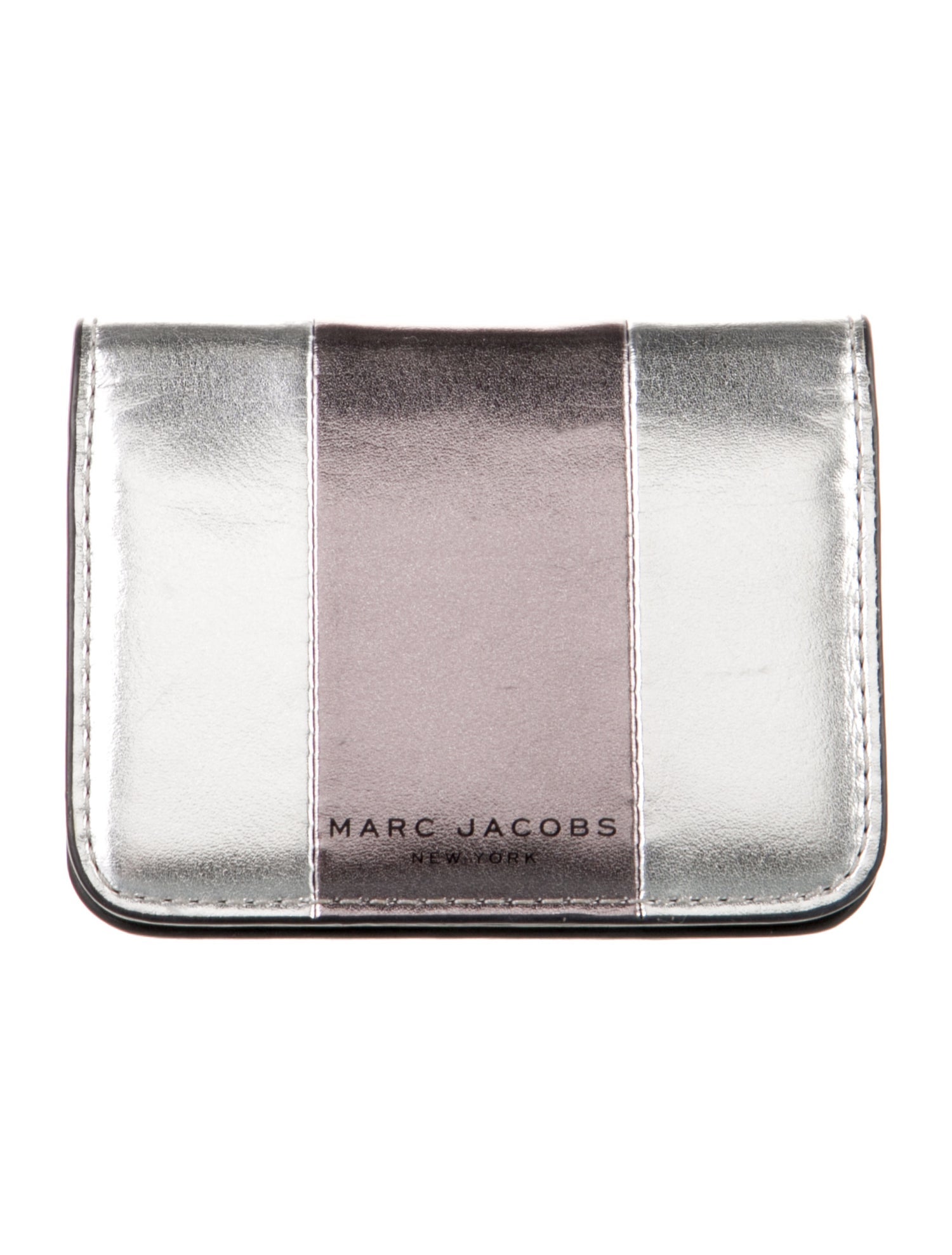 Marc Jacobs Leather Colorblock Pattern Coin Pouch