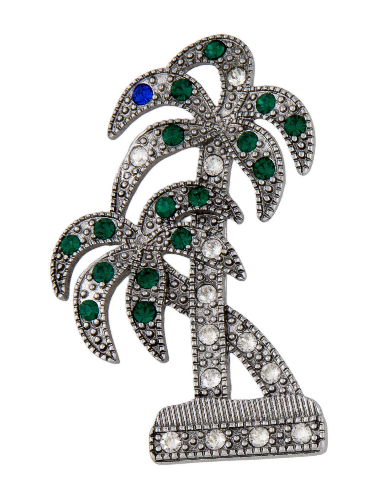 Marc Jacobs Crystal Palm Tree Pin Brooch