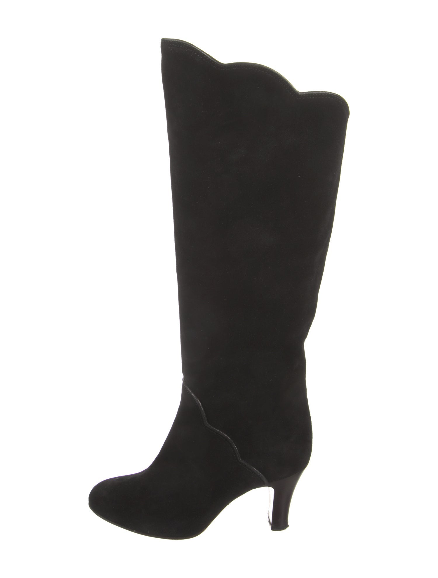 Marc Jacobs Suede Scalloped Accent Boots