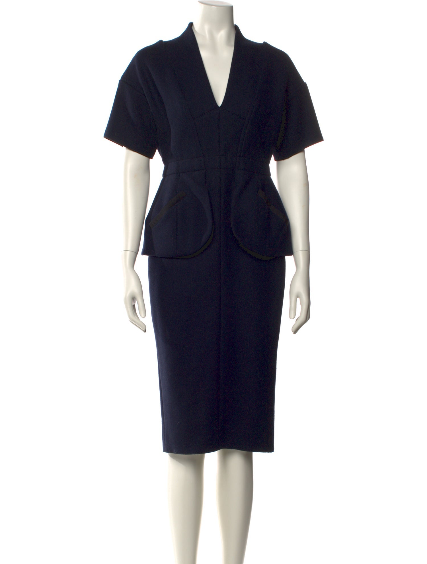 Marc Jacobs Virgin Wool Midi Length Dress