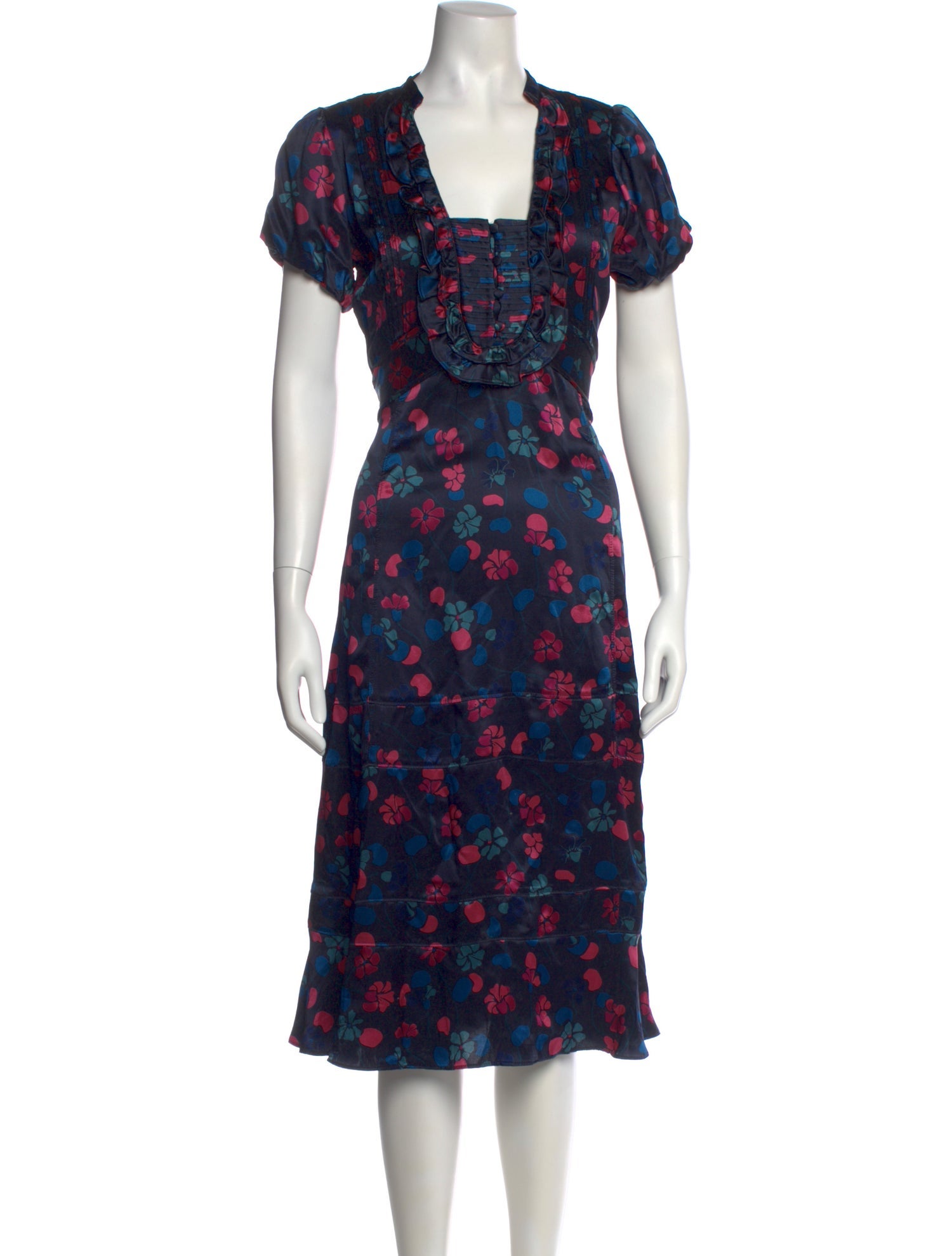 Marc Jacobs Silk Midi Length Dress