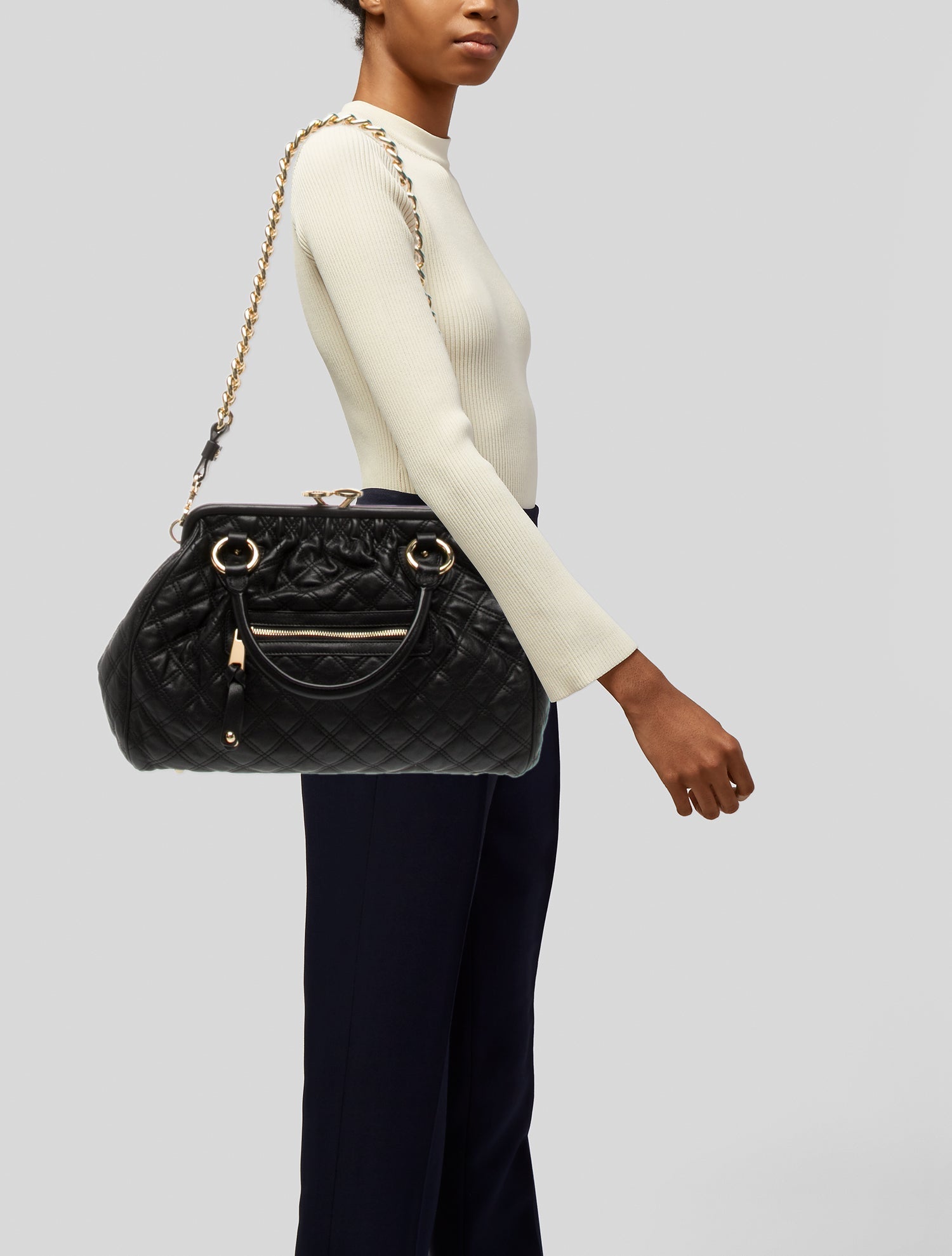 Marc Jacobs Quilted Top Handle Bag